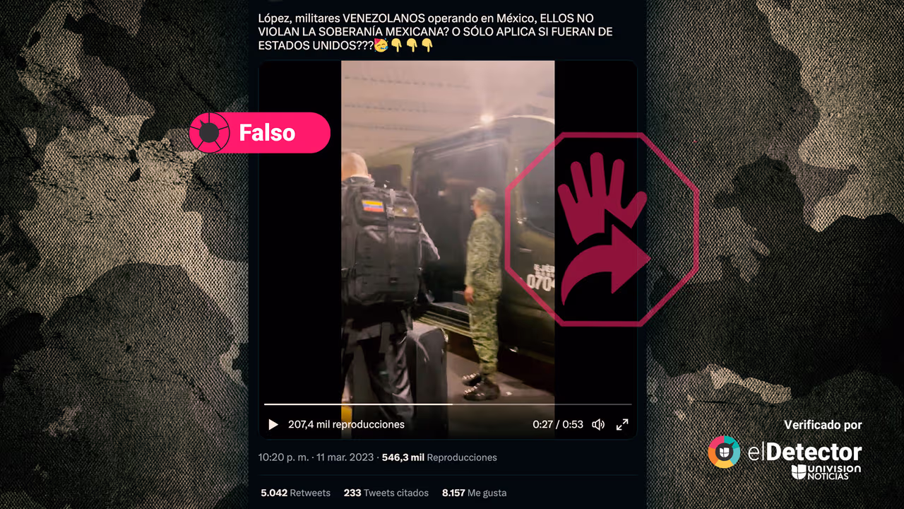 Image accompanying Militares venezolanos que aparecen en este video “violan la soberanía” de México.