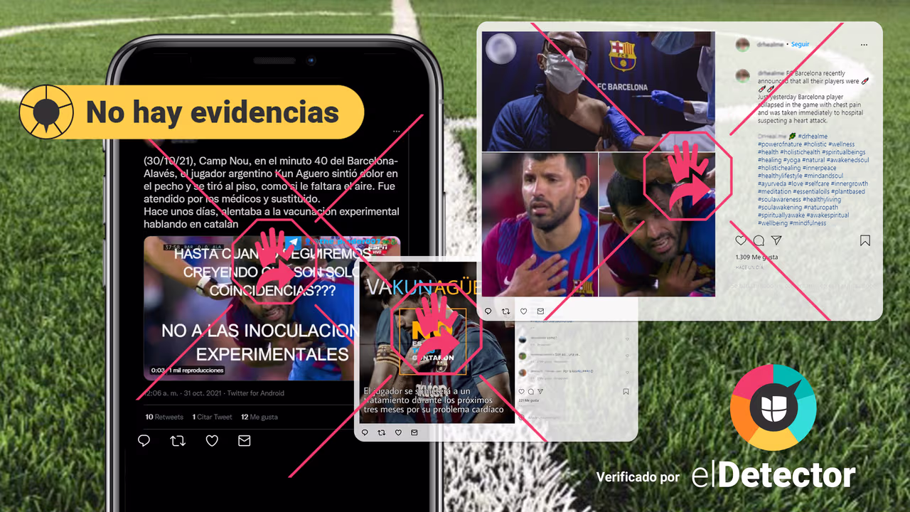 Image accompanying ¿La vacuna del covid-19 causó el malestar en el pecho del futbolista Sergio “Kun” Agüero?