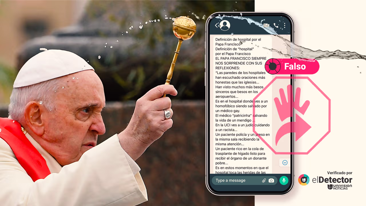 Image accompanying El papa Francisco es el autor de un mensaje en el que indica que "los hospitales han escuchado oraciones más honestas que las iglesias” o que dice a sus feligre