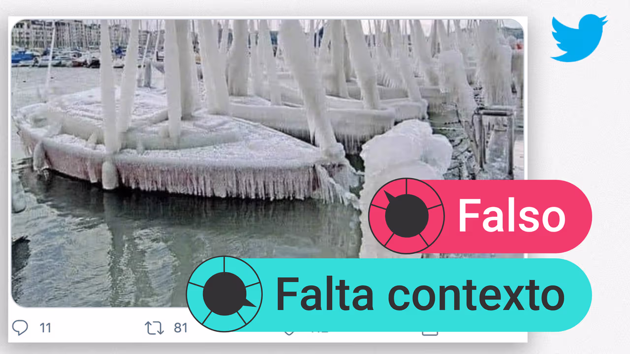 Image accompanying ¿Esta foto que circula en redes sociales muestra botes congelados durante la tormenta invernal en Texas?