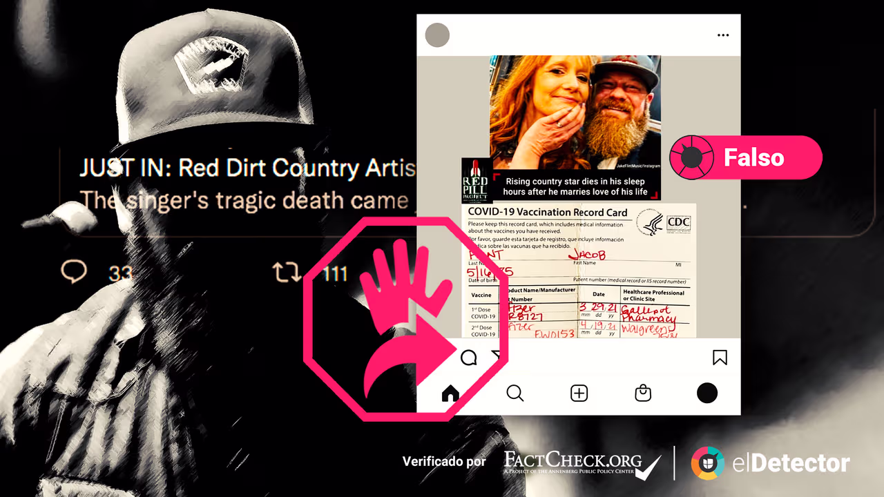 Image accompanying El cantante de música country Jake Flint murió a causa de la vacuna contra el covid-19.