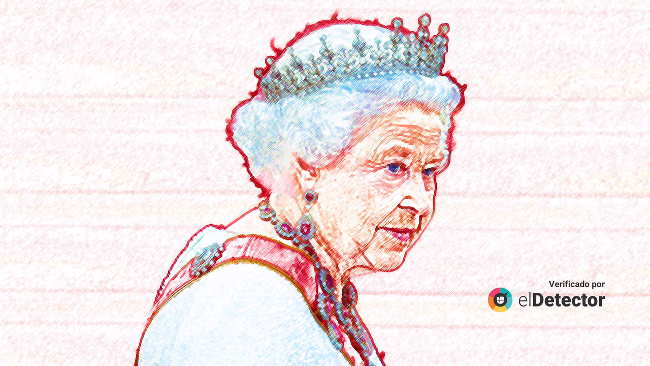 Image accompanying Foto muestra a la reina Isabel II condecorando a Freddie Mercury