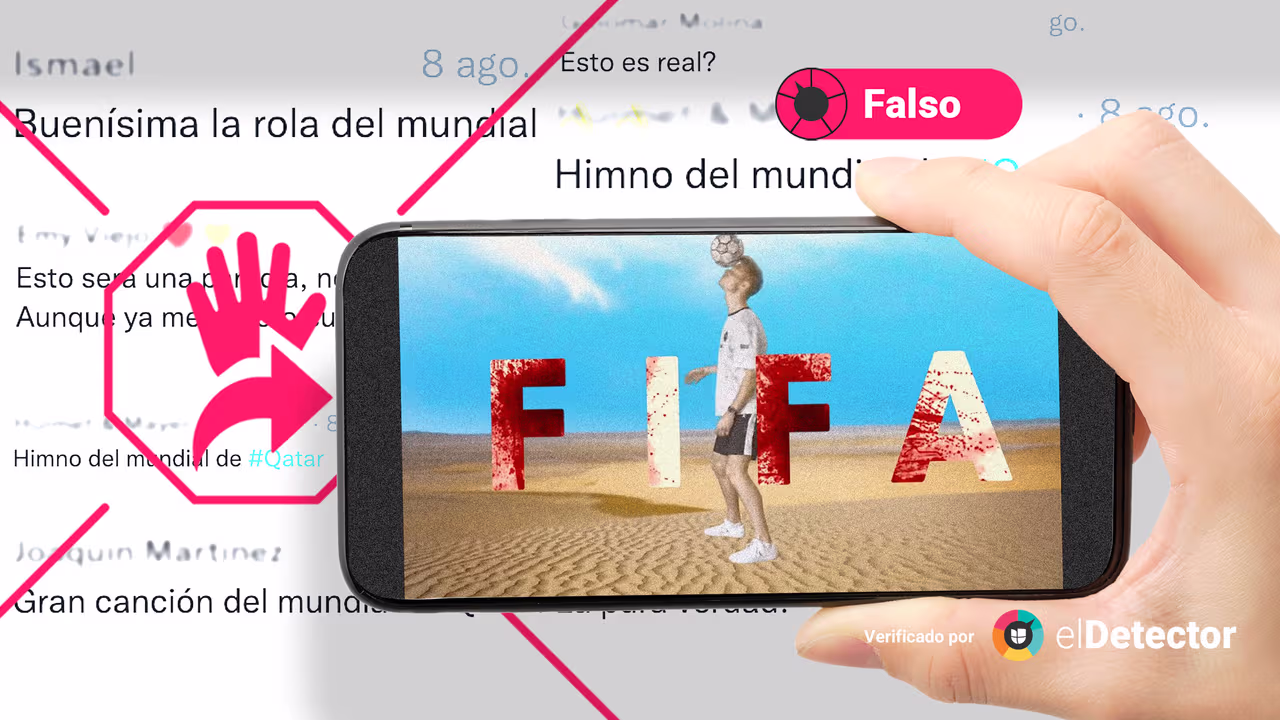 Image accompanying El video Nevermind the slavery (No importa la esclavitud) es del himno oficial del Mundial de Fútbol Qatar 2022