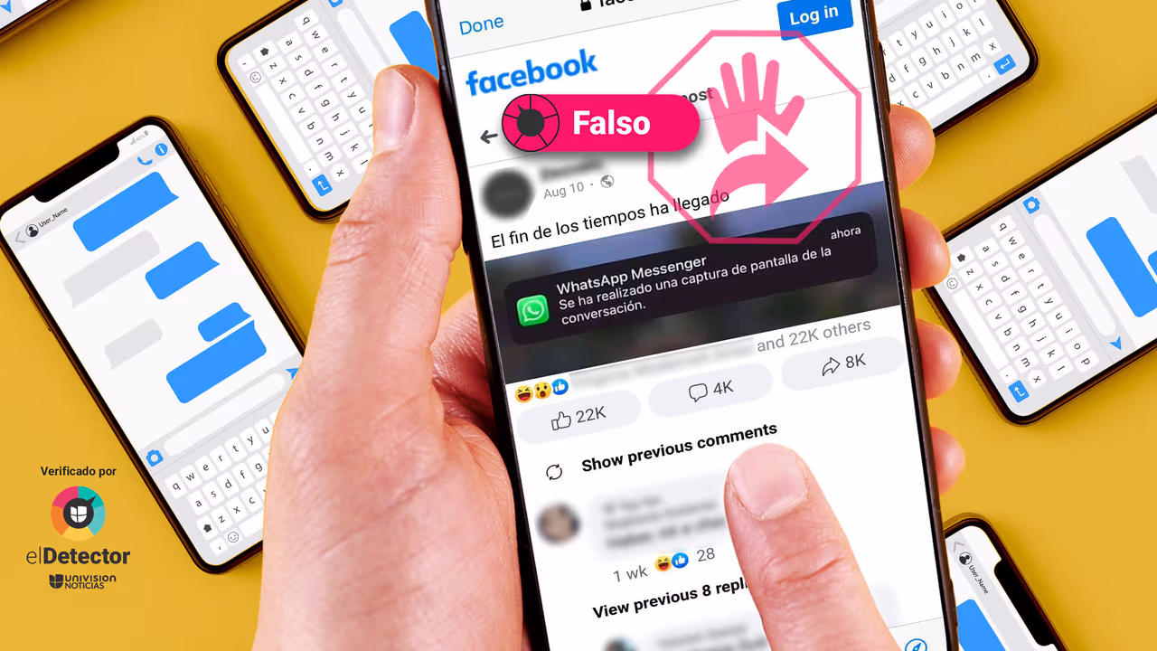 Image accompanying WhatsApp envía una notificación si se realiza una captura de pantalla de la conversación.