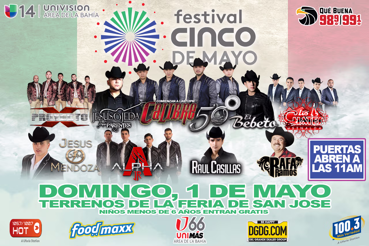 ¡Ya viene el Festival del Cinco de Mayo en la Bahía! | Estaciones de ...
