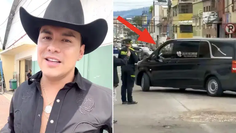 Imágenes de la carroza de Yeison Jiménez: habría inciado el funeral privado