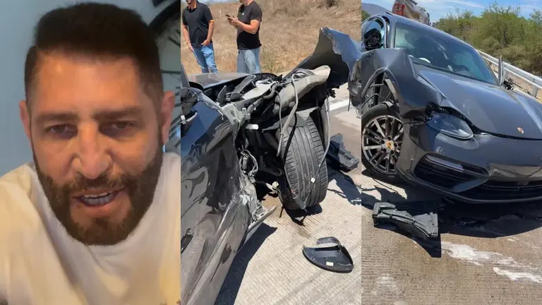Pancho Barraza sufre aparatoso accidente: su auto "se despedazó" |  Univision Famosos | Univision