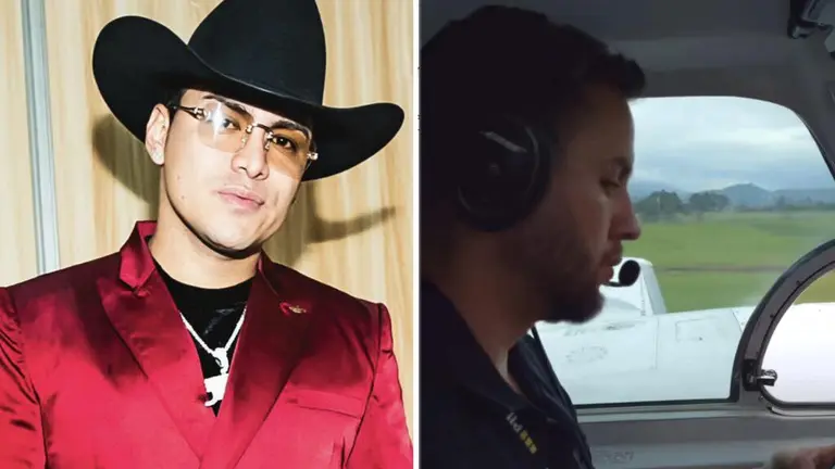 Video desde el interior del avión de Yeison Jiménez antes del fatal  accidente donde murió