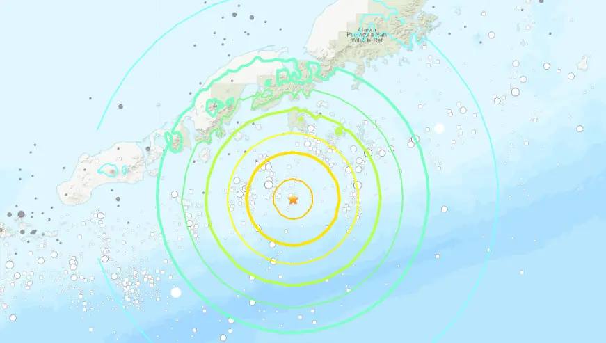 Un fuerte sismo de 7.2 sacudió la península de Alaska